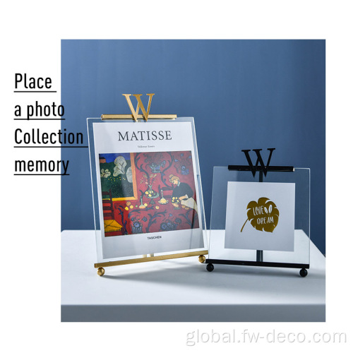 Photo Frame Metal Glass Photo Frame Nordic Wrought Picture Holder Supplier